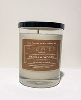 Vanilla Woods | 10oz | 100% Soy Wax Candle | Tumbler Glass Jar | Home Decor | Homemade Candles